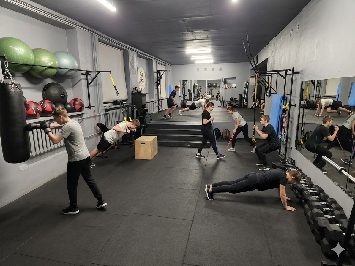 Moksleivių Circuit treniruotė INSTINCT studijoje 2